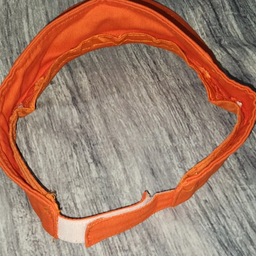Hooters Orange‎ Visor Hat Owls Nest Adjustable Adult Novelty Cap Unisex Golf